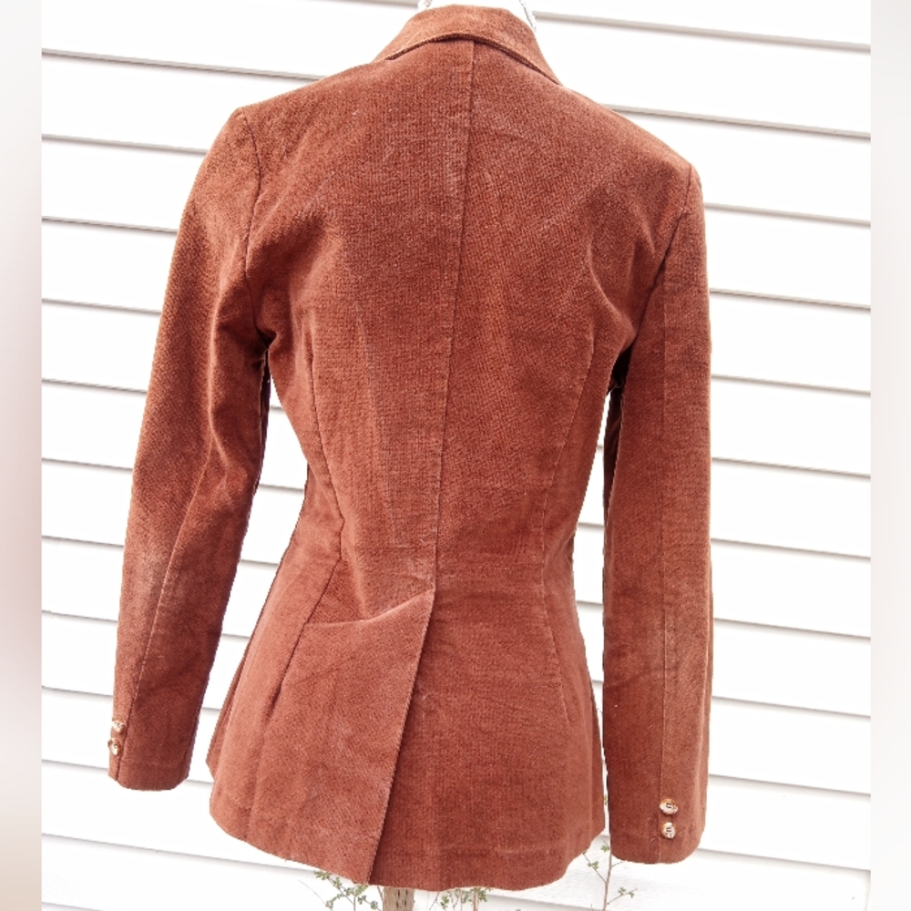 SOLD! Quality Vintage Faux Suede Blazer - Picture 4 of 8
